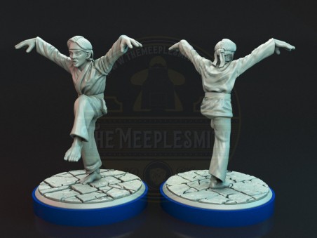 Miyagi and Daniel miniatures