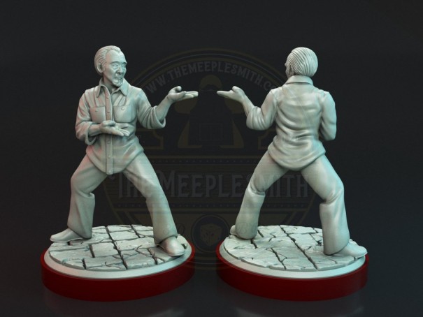 Miniaturas de Miyagi y Daniel
