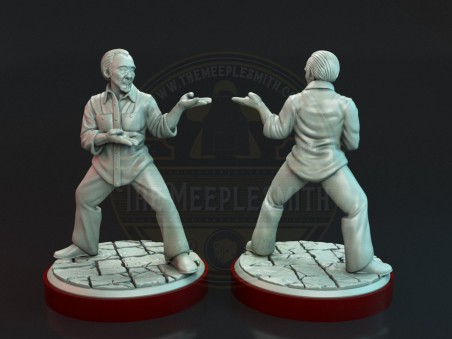 Miyagi and Daniel miniatures