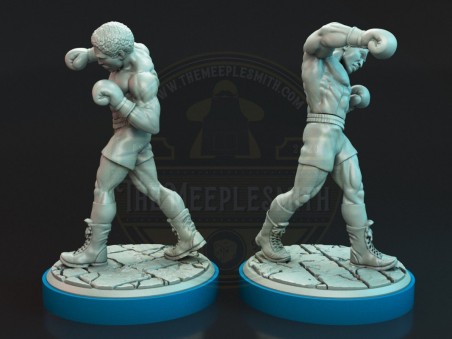 Rocky VS Apollo miniatures