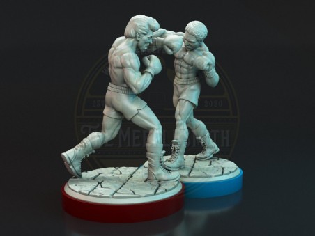 Rocky VS Apollo miniatures
