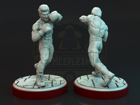Rocky VS Apollo miniatures
