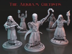 Miniaturas de Cultistas de Arkham