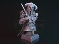 Miniatura de busto de Caballero Oscuro femenino