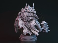 Miniatura en busto de Bjalmir, el guerrero vikingo 2