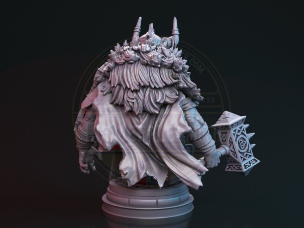 Miniatura en busto de Bjalmir, el guerrero vikingo