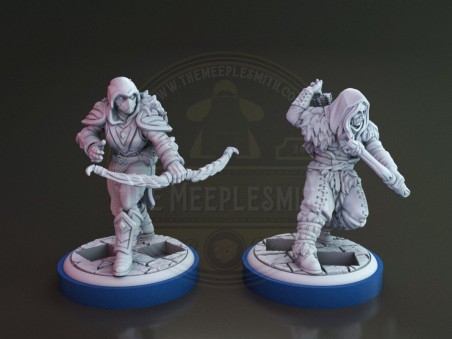 Sidekick Archers for Yennenga V.1 with life counters (pack of 2 minis)