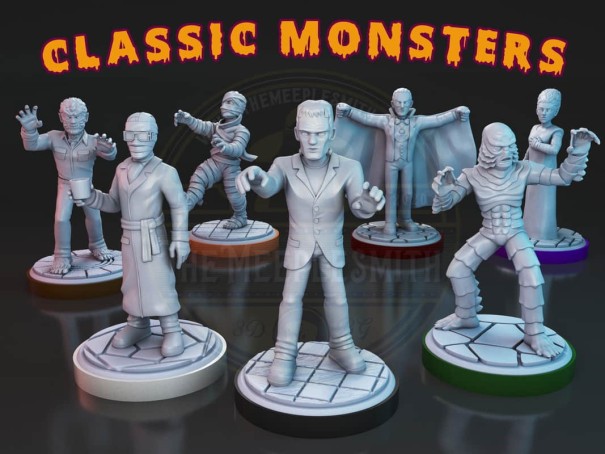 Classic Monsters miniatures