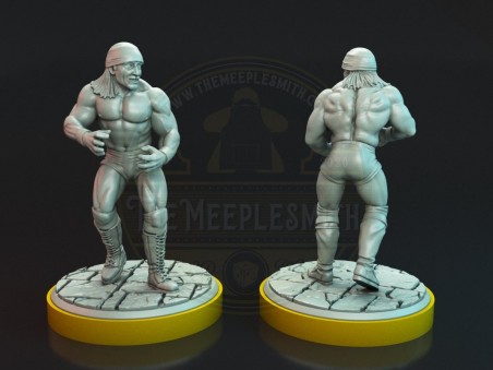 Hulk Hogan and Ultimate Warrior WWE miniatures