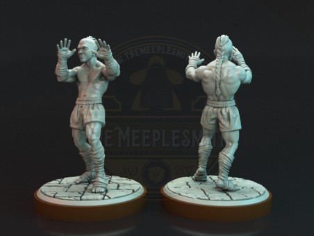 Kickboxer Tong-Po and Van Damme  miniatures