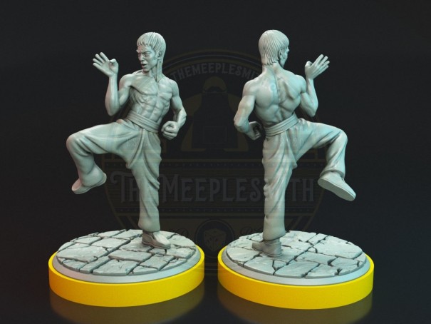 Duelo del Dragón – Miniaturas Inspiradas en Bruce Lee y Chuck Norris