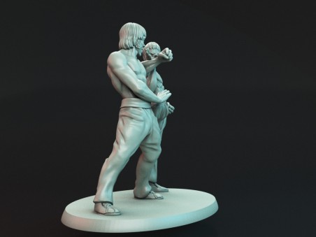 Duelo del Dragón – Diorama Inspirado en Bruce Lee y Chuck Norris (Way of the Dragon)