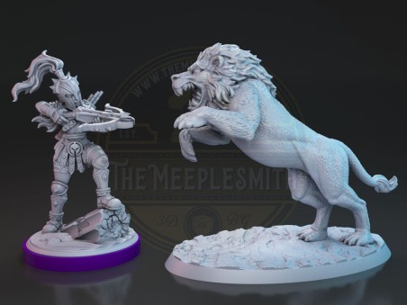 Miniaturas de Gladiadores Latani contra León