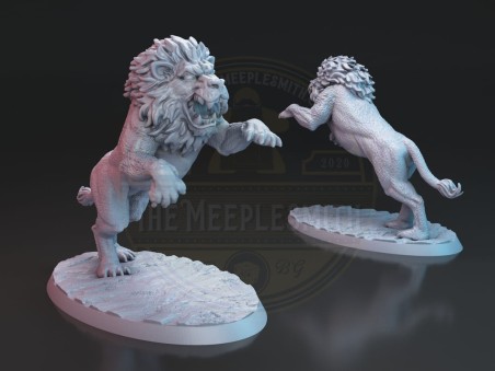 Miniaturas de Gladiadores Latani contra León