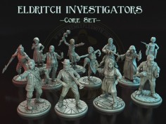 Investigadores del Misterio – Set de Miniaturas Inspirado en Arkham Files (3ª Edición)