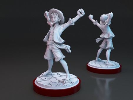 Luffy and Nami miniatures