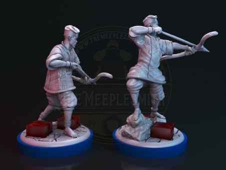 Sidekick Archers for Yennenga V.2 with life counters (pack of 2 minis)