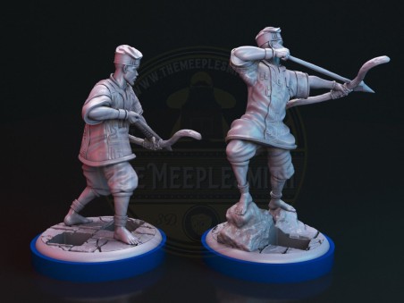 Sidekick Archers for Yennenga V.2 with life counters (pack of 2 minis)