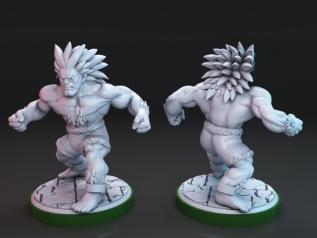 Tranka VS Mason fighting miniatures