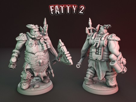 Miniaturas de Zombis Gordinflones del Apocalipsis (Pack de 2 miniaturas)