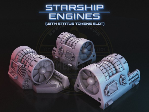 Nemesis Starship Engines (pack of 3)