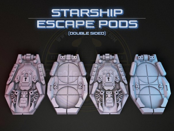 Nemesis Starship Escape Pods (pack of 4)