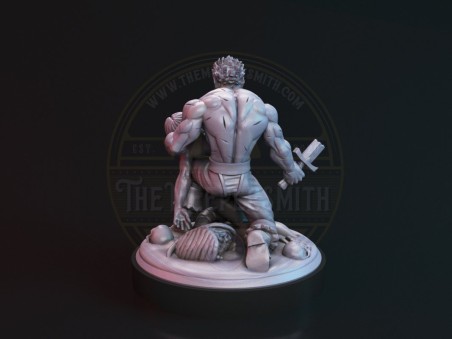 Guts y Casca de las miniaturas de Berserk