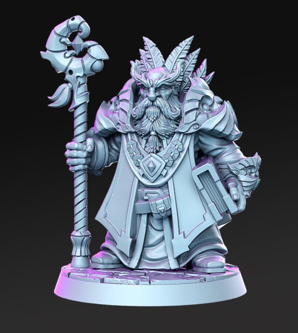 Miniaturas de Graloth el Druida y Grandharr el Berserker