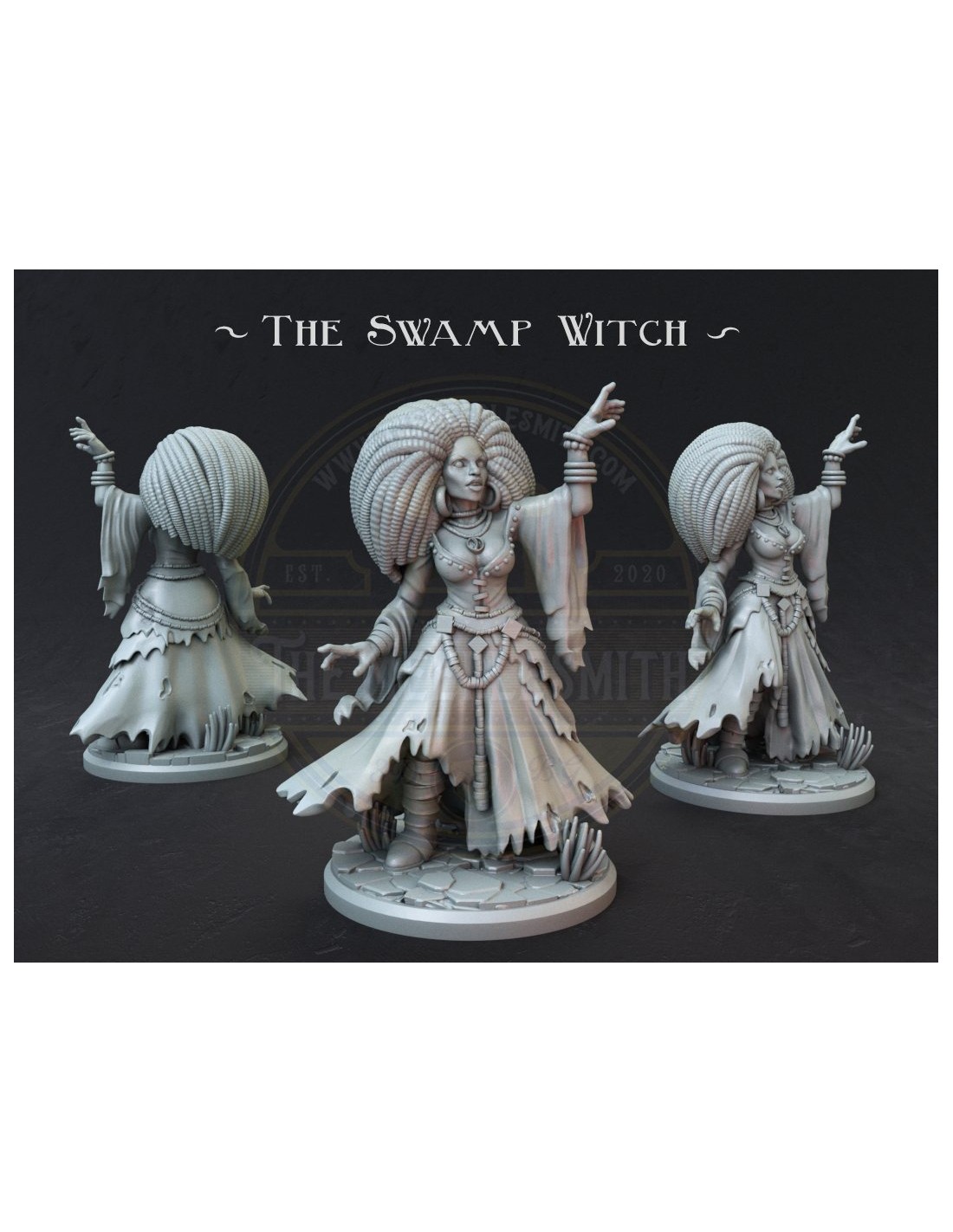 The Swamp Witch miniature Size 28mm