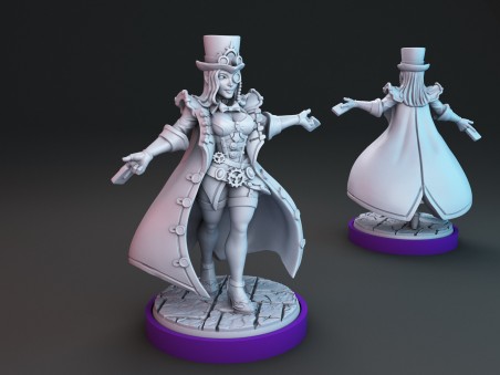 Diotta Greeze, the Steampunk Mage miniature