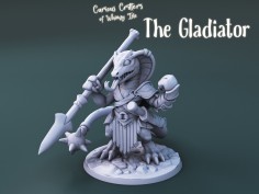 Criaturas Curiosas de Whimsy Isle. Miniatura "El Gladiador"