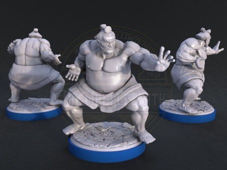 Sumo fighter miniature