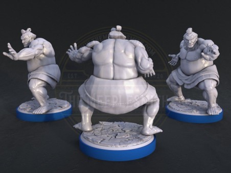 Sumo fighter miniature