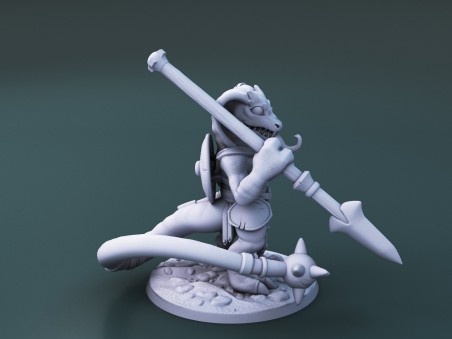 Curious Critters of Whimsy Isle. "The Gladiator" miniature