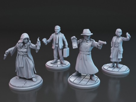 Arkham miniatures -(Pack of 4 minis)
