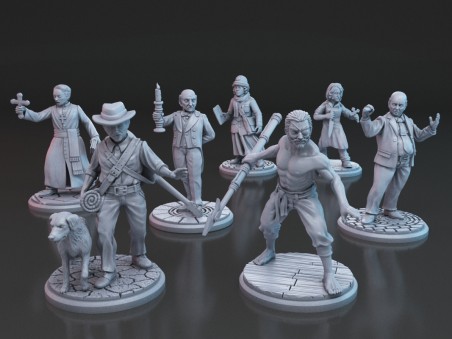 Arkham miniatures - (Pack of 7 minis)