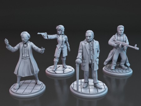 Arkham miniatures - (Pack of 4 minis)