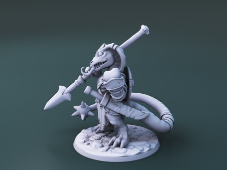 Curious Critters of Whimsy Isle. "The Gladiator" miniature