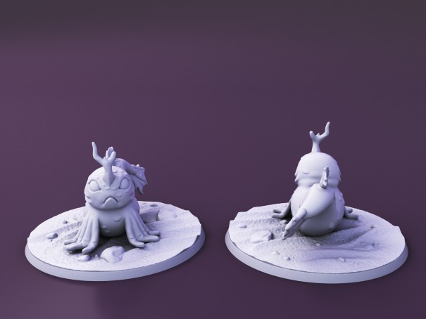 Criaturas Curiosas de Whimsy Isle. Miniatura "Familiar Tideskipper".