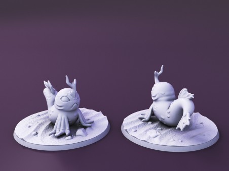 Curious Critters of Whimsy Isle. "Tideskipper Familiar" miniature
