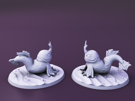 Curious Critters of Whimsy Isle. "Tideskipper Familiar" miniature