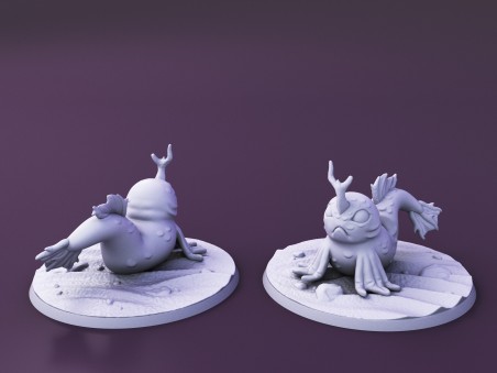 Curious Critters of Whimsy Isle. "Tideskipper Familiar" miniature