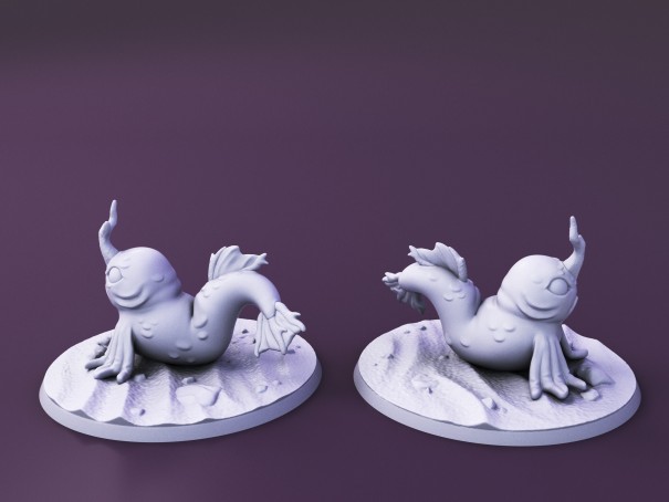 Criaturas Curiosas de Whimsy Isle. Miniatura "Familiar Tideskipper".