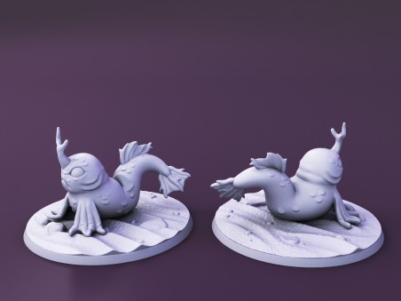 Curious Critters of Whimsy Isle. "Tideskipper Familiar" miniature