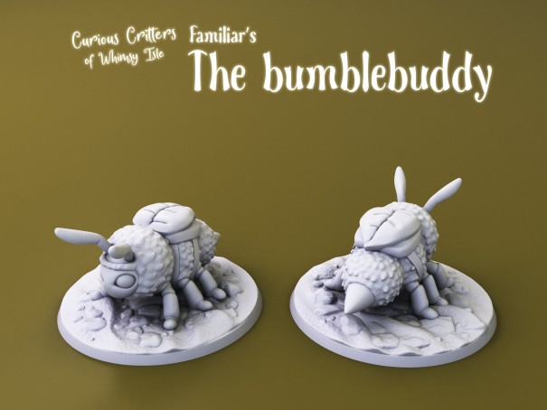 Curious Critters of Whimsy Isle. "The Bumblebuddy Familiar" miniature