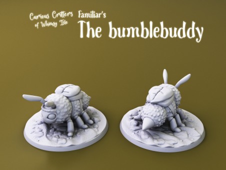 Curious Critters of Whimsy Isle. "The Bumblebuddy Familiar" miniature