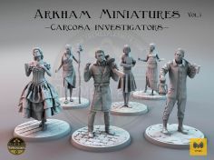 Arkham Miniatures Vol.3 "The Carcosa investigators"