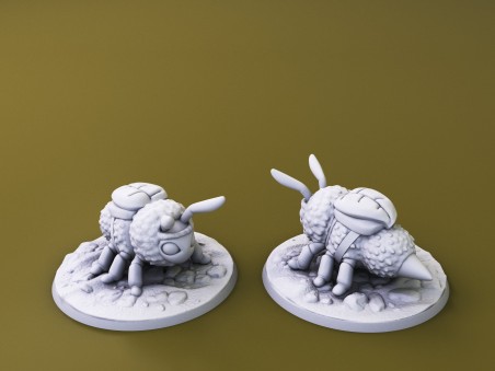 Curious Critters of Whimsy Isle. "The Bumblebuddy Familiar" miniature