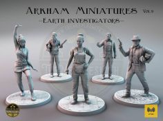 Arkham Miniatures Vol.9 "The Earth Investigators"