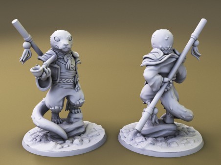 Curious Critters of Whimsy Isle. "The Monk" miniature